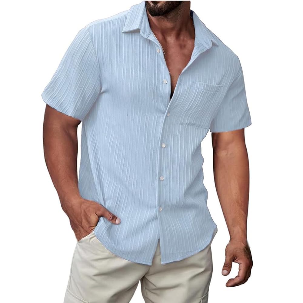 Amazon.com: Generic Shirts for Men 2024 Summer Short Sleeve